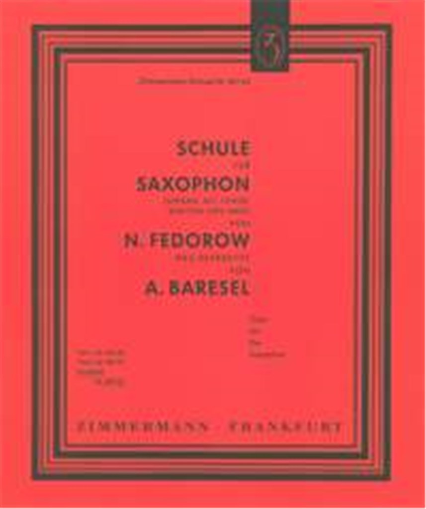 Schule Fur Saxophone (Compleet)